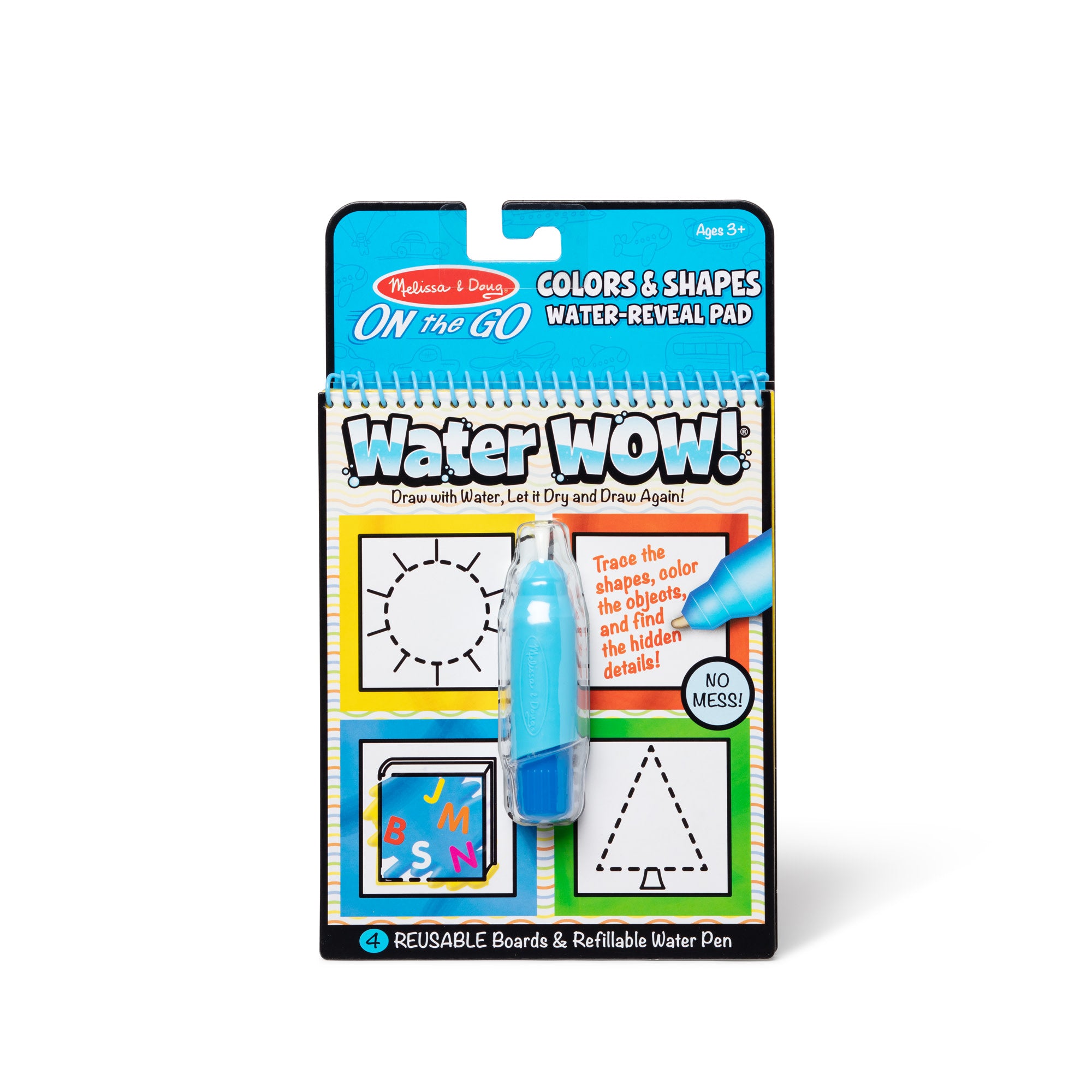 Melissa & Doug On the Go Water Wow Activity Pad, Colors and Shapes